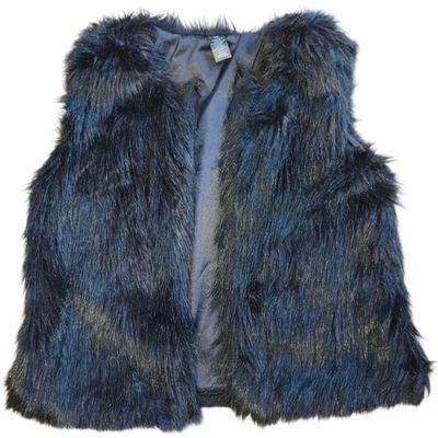 Chaleco Mixit S/M Negro Imitación Piel Sin Mangas Peludo Forrado Invierno Capa Acogedor Glamour Foto 1 de 4