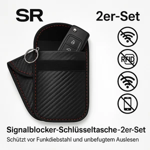 Schlüsseltasche 2er-Set RFID-Signalblocker- für Keyless-Go – Funkabschirmung - Bild 1 von 4
