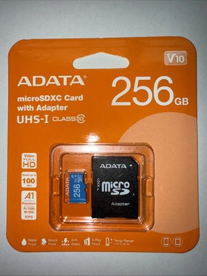 ADATA 256GB Premier microSDXC / SDHC UHS-I Class 10 Memory Card Memory Card with - Image 1 of 2