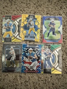 Justin Herbert 6 Card Insert Lot, Premier Level Die Cut X2, Color Match Mosaic + - Picture 1 of 1