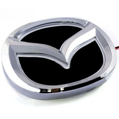 White 5D LED Car Tail Logo Badge Emblem Light Lamp For Mazda8 CX7 Mazda3 Mazda2 - Image 1 of 4