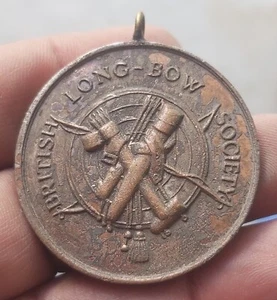 UK BRITISH LONG BOW SOCIETY MEDAL L@@K! - Picture 1 of 2