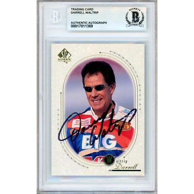 Darrell Waltrip Signed 1999 Upper Deck SP Authentic #26 Card Beckett Slab Nascar - Image 1 of 4