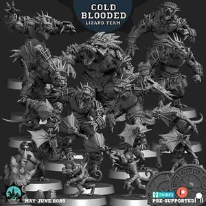 LIZARD - Cold Blooded convient a bloodbowl - Imagen 1 de 1