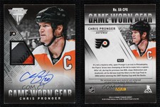 2013-14 Panini Titanium Game-Worn Gear /10 Chris Pronger #GA-CPR Patch Auto HOF