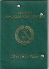 DDR Reisepass DDR Dienstpass gelocht