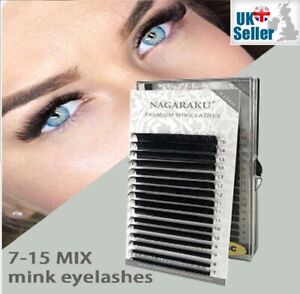 Clearance Mix Curl Natural Faux Mink Individual Eyelash Extension 7-15mm Lash 