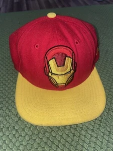 Youth New Era Marvel Iron Man SnapBack Hat Red And Yellow - Picture 1 of 3