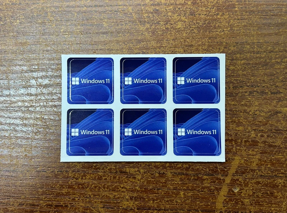 6x Windows 11 Desktop / Laptop sticker label (NEW) - Image 1 of 1
