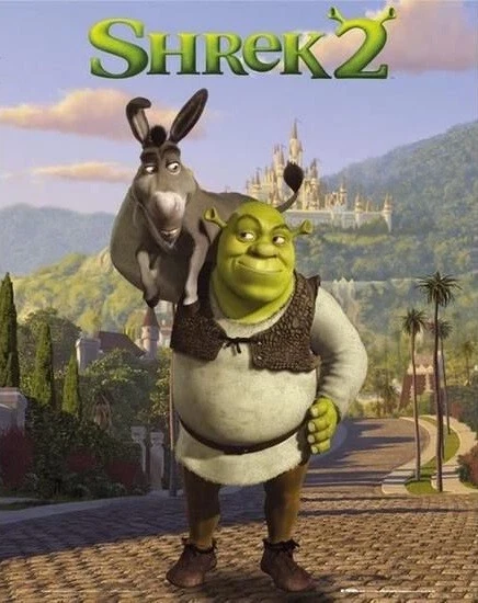 Mini Poster Shrek 2 Shrek and Donkey Dreamworks - Image 1 of 1