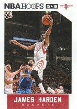 2015-16 Panini NBA Hoops #3 James Harden Houston Rockets NM Trading Card