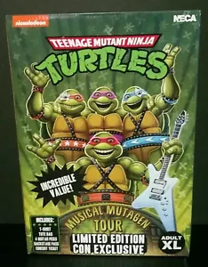 SDCC 2020 Neca TMNT Musical Mutagen Tour Merch Box No Figs Adult XLarge NEW! - Picture 1 of 7
