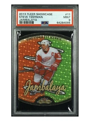Escaparate Fleer 2013-14 Steve Yzerman #11 Jambalaya PSA 9 ¡Como nuevo! POP 2 NINGUNO SUPERIOR Foto 1 de 3