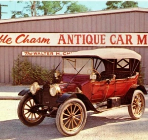 1912 RC Hupp Hupmobile Touring Car Ausable Chasm Museum NY Vintage Postcard - Picture 1 of 4