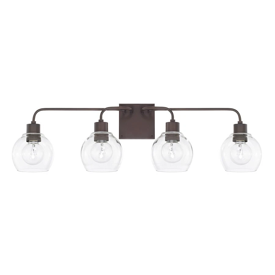 Tocador de 4 luces HomePlace by Capital Lighting Tanner, bronce - 120041BZ-426 Foto 1 de 1