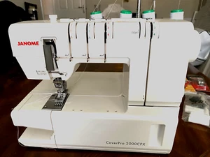JANOME COVERPR0 CPX 2000 COVERSTITCH MACHINE + EXTRA'S - EXC. CONDITION - Picture 1 of 19