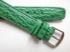Condor green shark leather 14 mm watch band strap - waterresistant