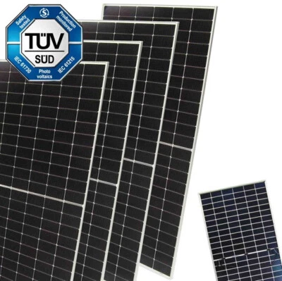 D+L 4x Solarpanel Solarmodul 600W 750W Bifazial Solarzelle 66427 Monokristallin Mono