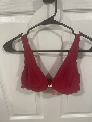 Sutiã Isaac Mizrahi Feminino 34C Sem Forro Underwire Fab Tech Abraço Suave VERMELHO - Imagem 1 de 2