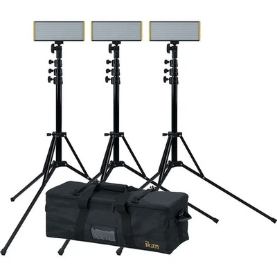 Ikan Onyx Medio x 1 Bicolor 3 Puntos Kit de Luz LED con 3x 8' V2 Soporte de Luz, Gra Foto 1 de 4