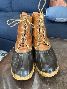 L.L. Bean Maine Hunting Shoe Duck Boots Men’s Non Insulated Hunting 6 Eyelet - Picture 1 of 24