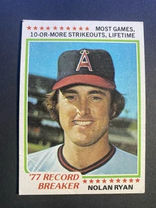 1978 Topps Baseball Nolan Ryan Angles Record Breaker Card #6 Hall of Famer (c) - Picture 1 of 2