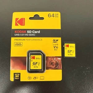 2 Kodak 64GB Class 10 UHS-I U1 SDXC Memory Card Open Box - Picture 1 of 6