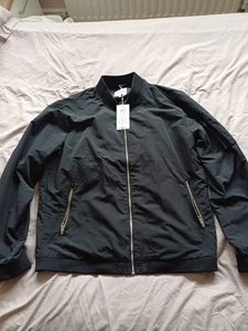 Men's Jack and Jones Lightweight Bomber Jacket Black NWT 2XL - Picture 1 of 3
