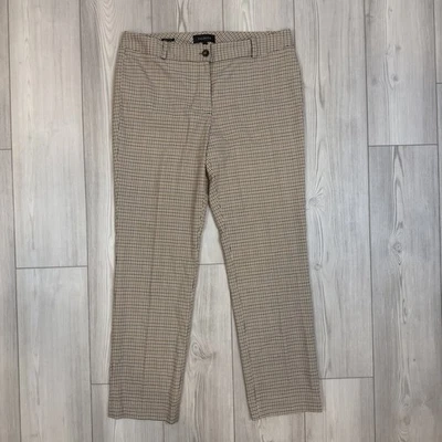 Pantalones Talbots Talla 12 Signature Vestido a Cuadros Carrera Academia Pierna Recta Elastizados Foto 1 de 4