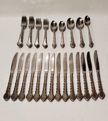 87 Pcs Oneida Community CELLO Stainless Steel Flatware Set With Serving Pieces - Image 1 of 4
