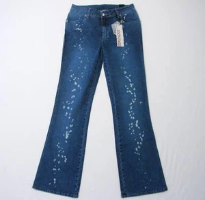 Makaveli Stretch Distressed Blue Denim Jeans Girls Size 14 Waist 28 NWT  $42 - Picture 1 of 4