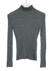 MAJE Pullover Damen SMALL Pulli High Neck Strick Melange Grau - Bild 1 von 10