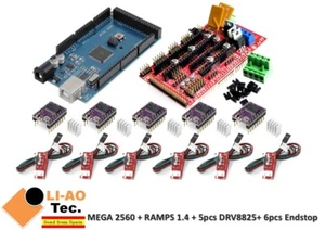 Mega 2560 R3 + RAMPS 1.4 Control Panel + 5pcs DRV8825 Stepper + 6pcs Endstop - Bild 1 von 10