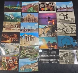 (160+) Lotto Cartoline Vintage Europa Istanbul Grecia Francia Spagna Italia anni 60 70 80 - Foto 1 di 21