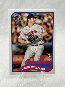 Gavin Williams 2024 Topps Series 1 1989 Insert Cleveland Guardians Rookie #89B-8 - Picture 1 of 2