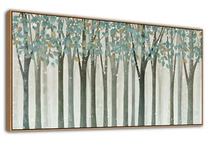 VEAEE Birch Tree Wall Art - Nature Forest Landscape Canvas Pictures, Abstract... - Picture 1 of 9
