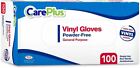 Disposable Vinyl Gloves Non Latex Powder Free 100 Count Clear 