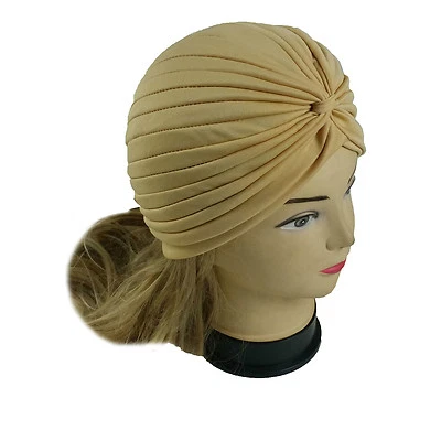 Turbantes para mujeres sombreros de quimioterapia para pérdida de cabello tapa envoltura de cabeza turbante para mujer Foto 1 de 4