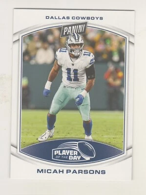 2023 Panini PLAYER OF THE DAY #4 MICAH PARSONS Dallas Cowboys - Image 1 of 2