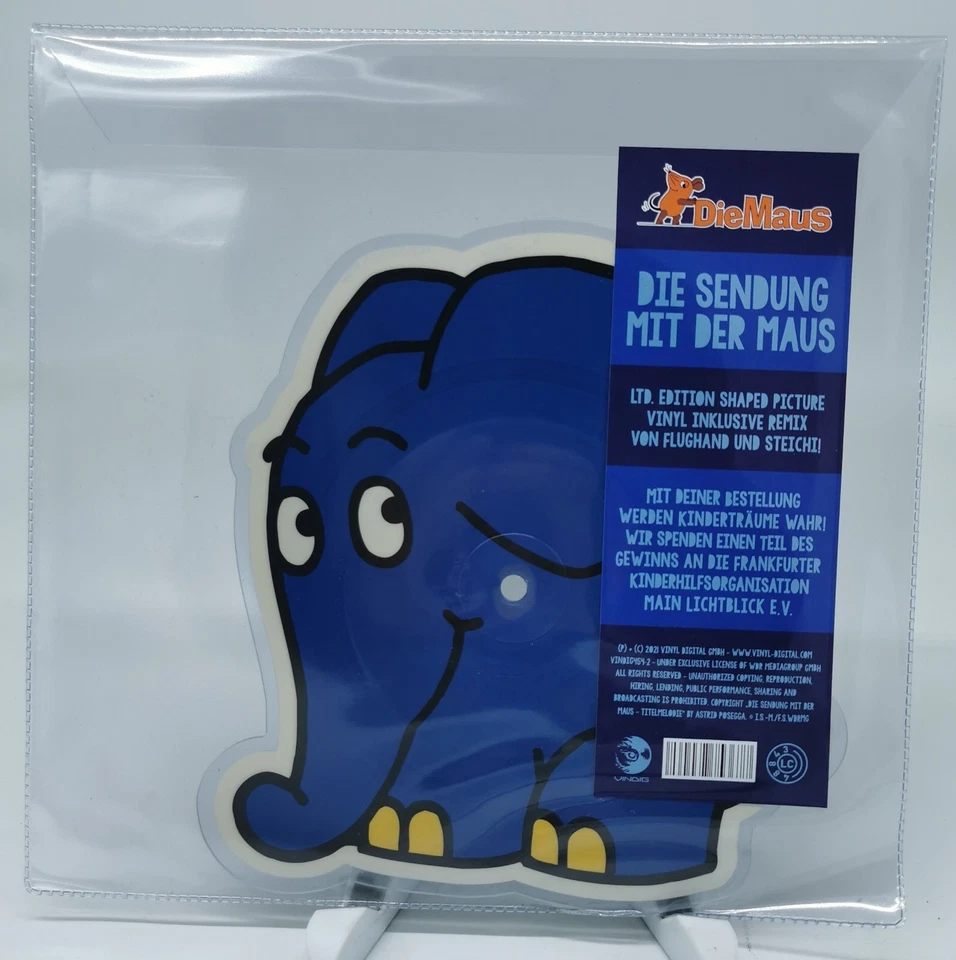Hans Posegga, Flughand ft. Steichi Sendung Mit Der Maus Elefant Shape Vinyl Neu - Bild 1 von 2