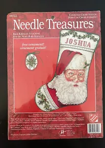 Needle Treasures #08522, "KRIS KRINGLE" Kreuzstich Strumpf Kit ~ Versiegelt - Bild 1 von 2