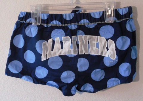 Sideline Apparel Seattle Mariners Womens Lounge Sleepwear Shorts L Blue MSRP$30 Cover