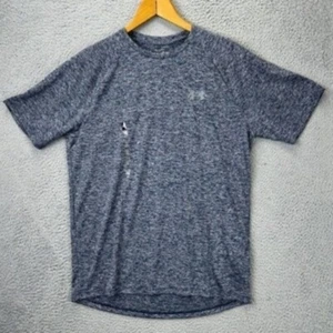 Under Armour HeatGear T-Shirt Mens Medium Blue The Tech Tee Athletic Workout NEW - Picture 1 of 10