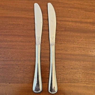 Lote 2 Cuchillos de Cena Libbey LYF10 Acero Inoxidable Acabado Plateado Mango Brillante 8.5 Foto 1 de 4