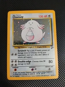 Chansey - 3/130 - Pokemon Base Set 2 Holo Rare Card WOTC NM/LP - Picture 1 of 2