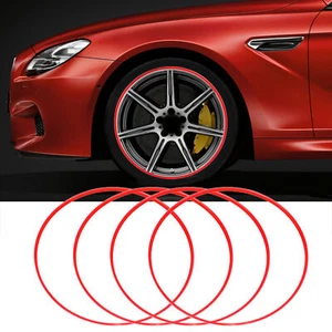 4Pcs 19 Inch Wheel Rim Protector Ring ABS Scratch Resistant Collision Proof Self - Picture 1 of 12