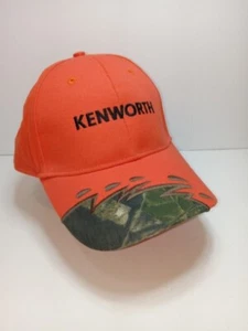 Gorra KENWORTH Naranja Camuflada Camioneros Ajustable Pegajosa - Imagen 1 de 4