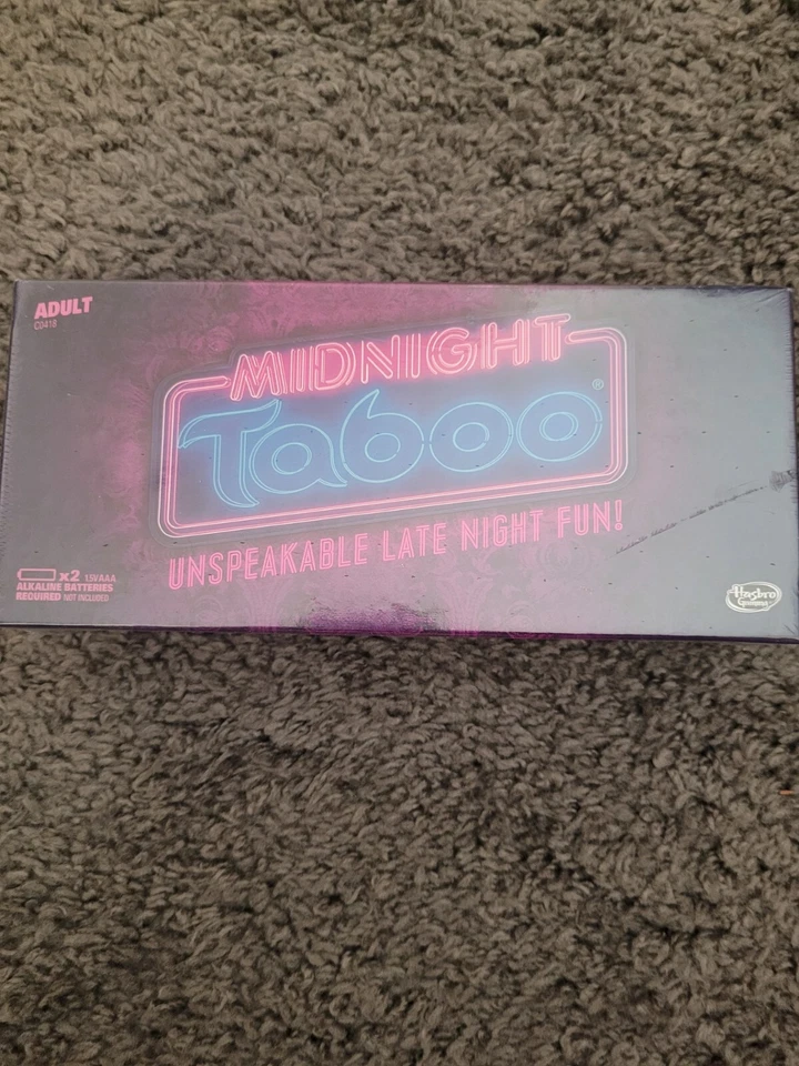 Hasbro Midnight Taboo Adult Game Unspeakable Late-Night Fun S