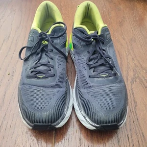 Sneakers Hoka uomo Bondi 7 13 grigio verde basse stringate ammortizzate corsa su strada - Foto 1 di 12