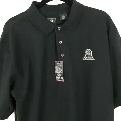 Ahead Authentic Polo Shirt Men's Size Large  Black  Royal Amelia Logo New - Image 1 of 4